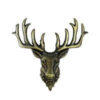Customization of high quality label metal deer head shape label